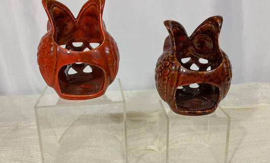 Votive Candle Holder Set - Owl Design