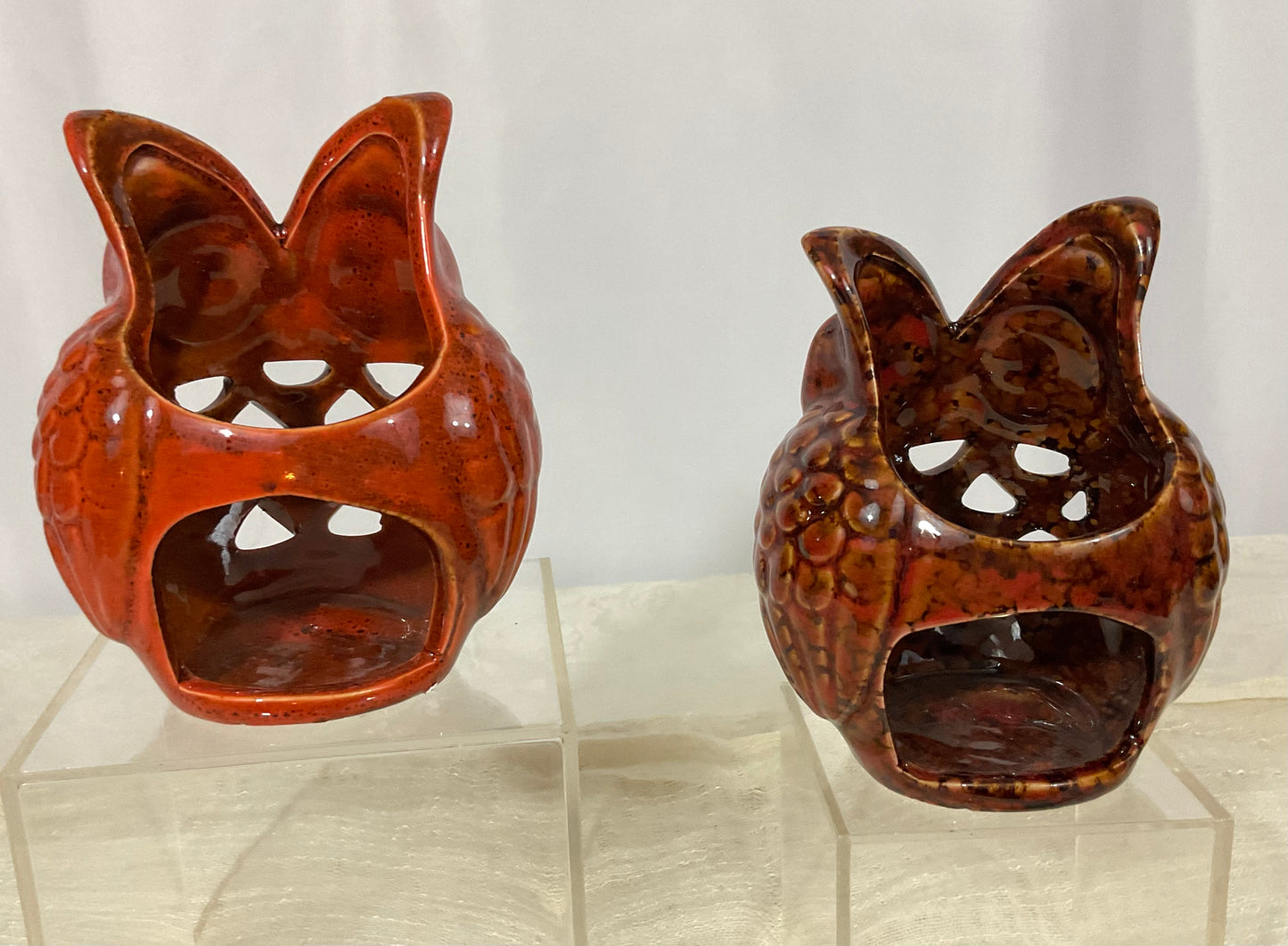 Votive Candle Holder Set - Owl Design