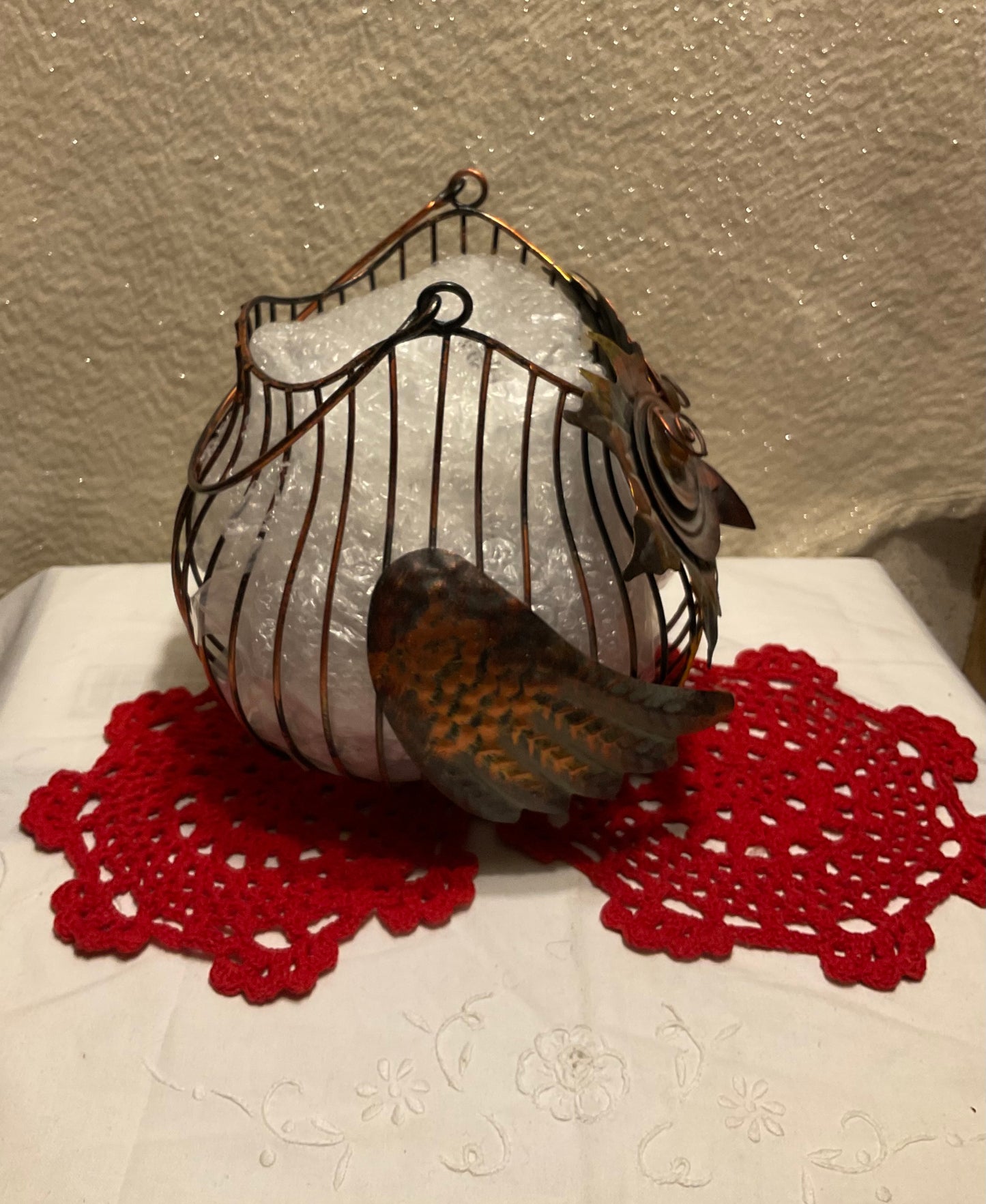 Wire Basket - Owl Design