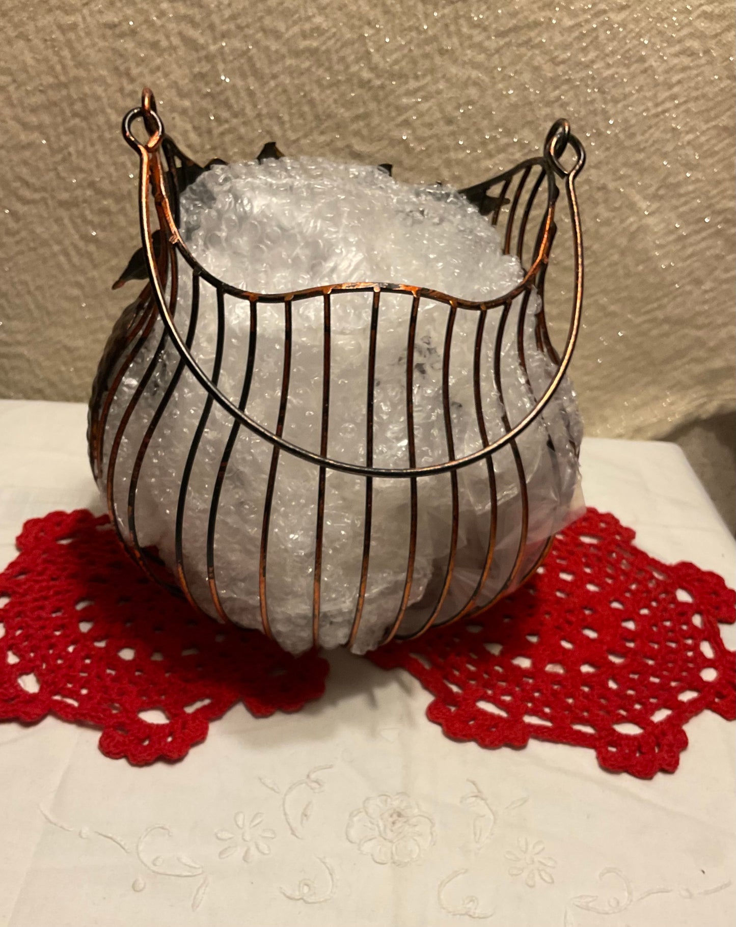 Wire Basket - Owl Design
