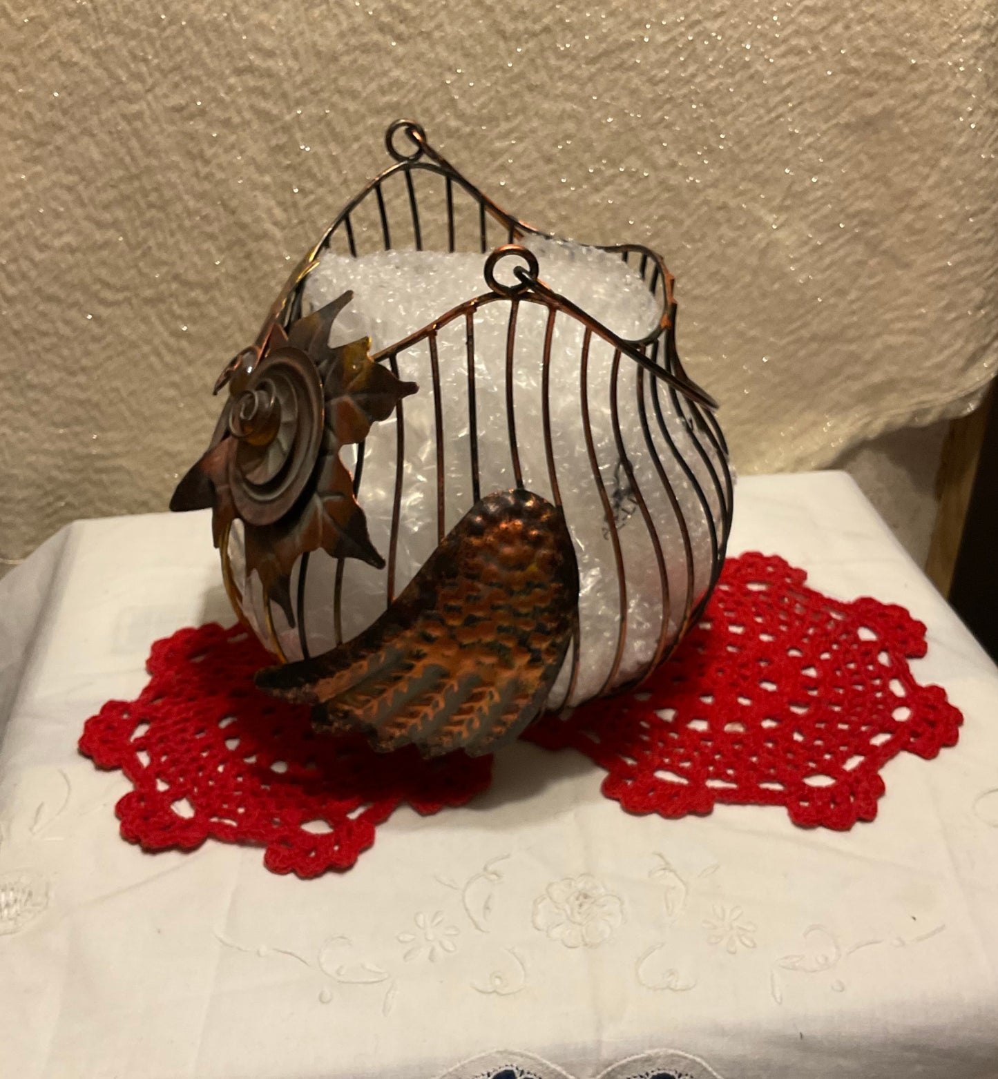 Wire Basket - Owl Design