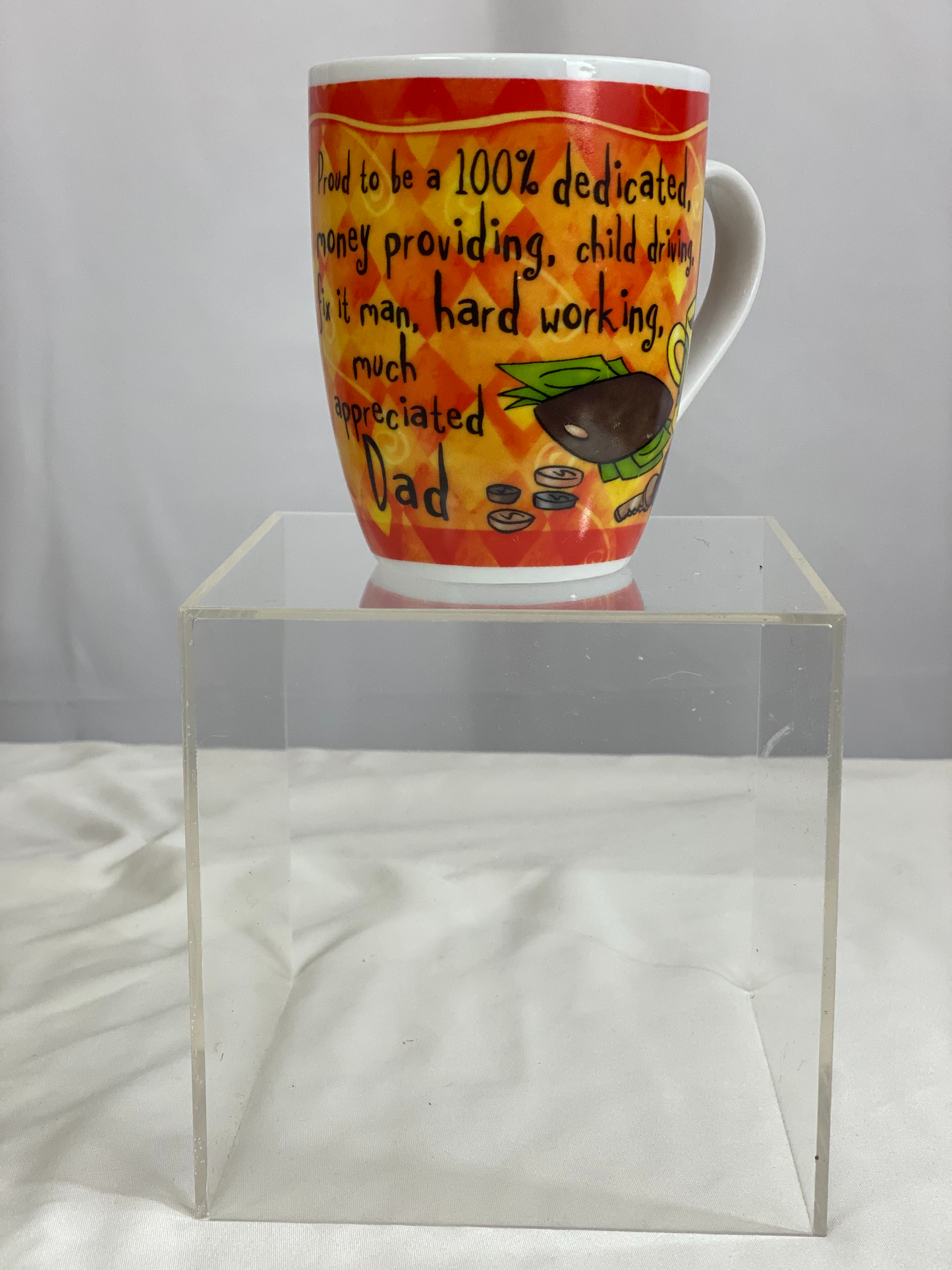Great Cup for Dad! Fine Porcelain By History & Heraldry Approx 4” H x 3” Diameter