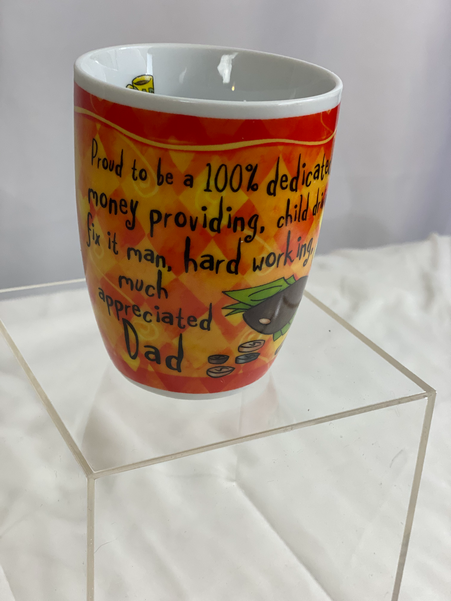 Great Cup for Dad! Fine Porcelain By History & Heraldry Approx 4” H x 3” Diameter