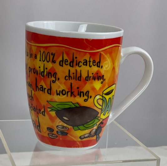 Great Cup for Dad! Fine Porcelain By History & Heraldry Approx 4” H x 3” Diameter