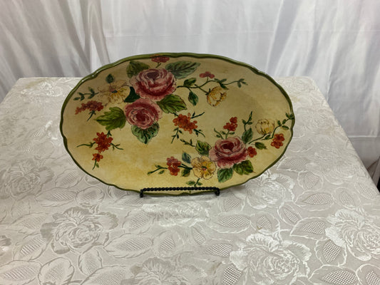 Platter - "Old English Rose"