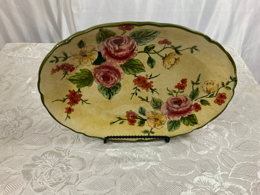 Platter - "Old English Rose"
