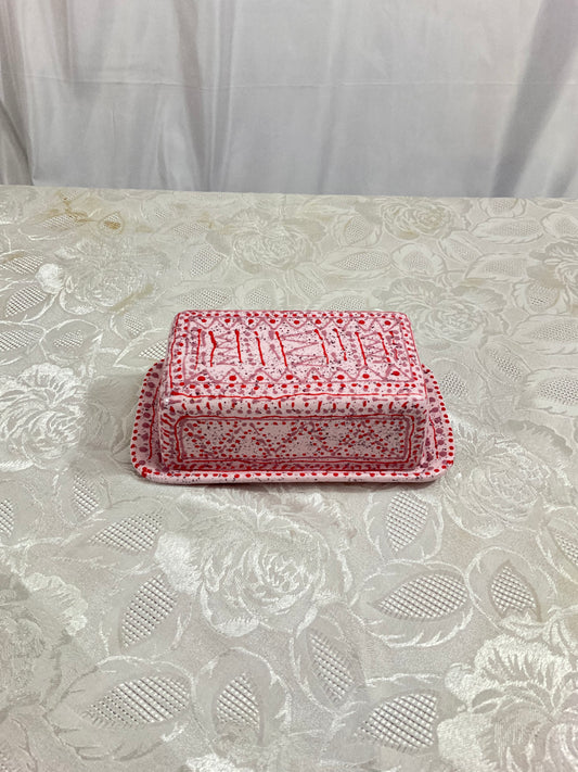 Butter Dish - Red
