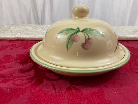 Butter Dish - Pfaltzgraff - Garden Party