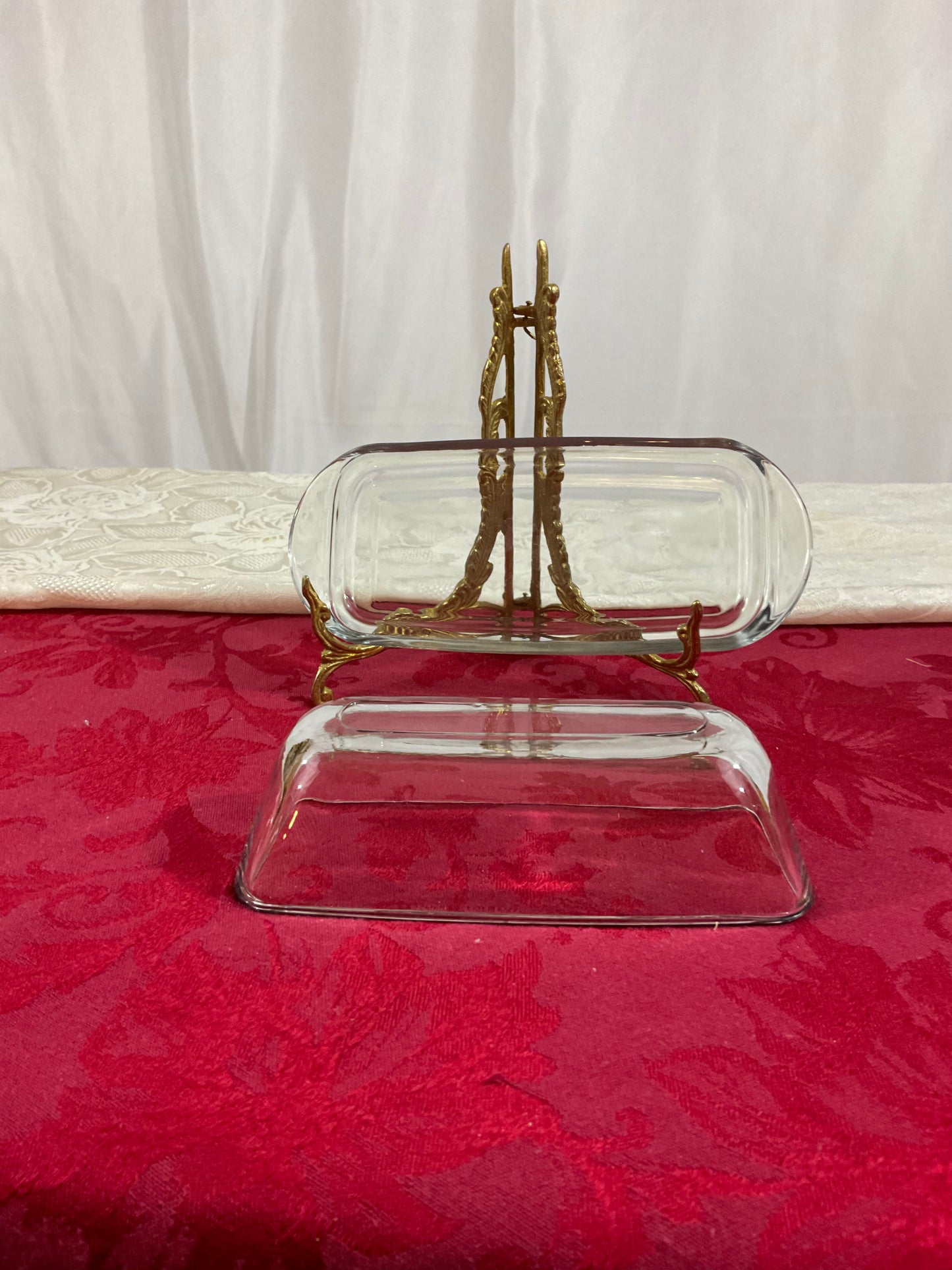 Butter Dish - Clear Glass