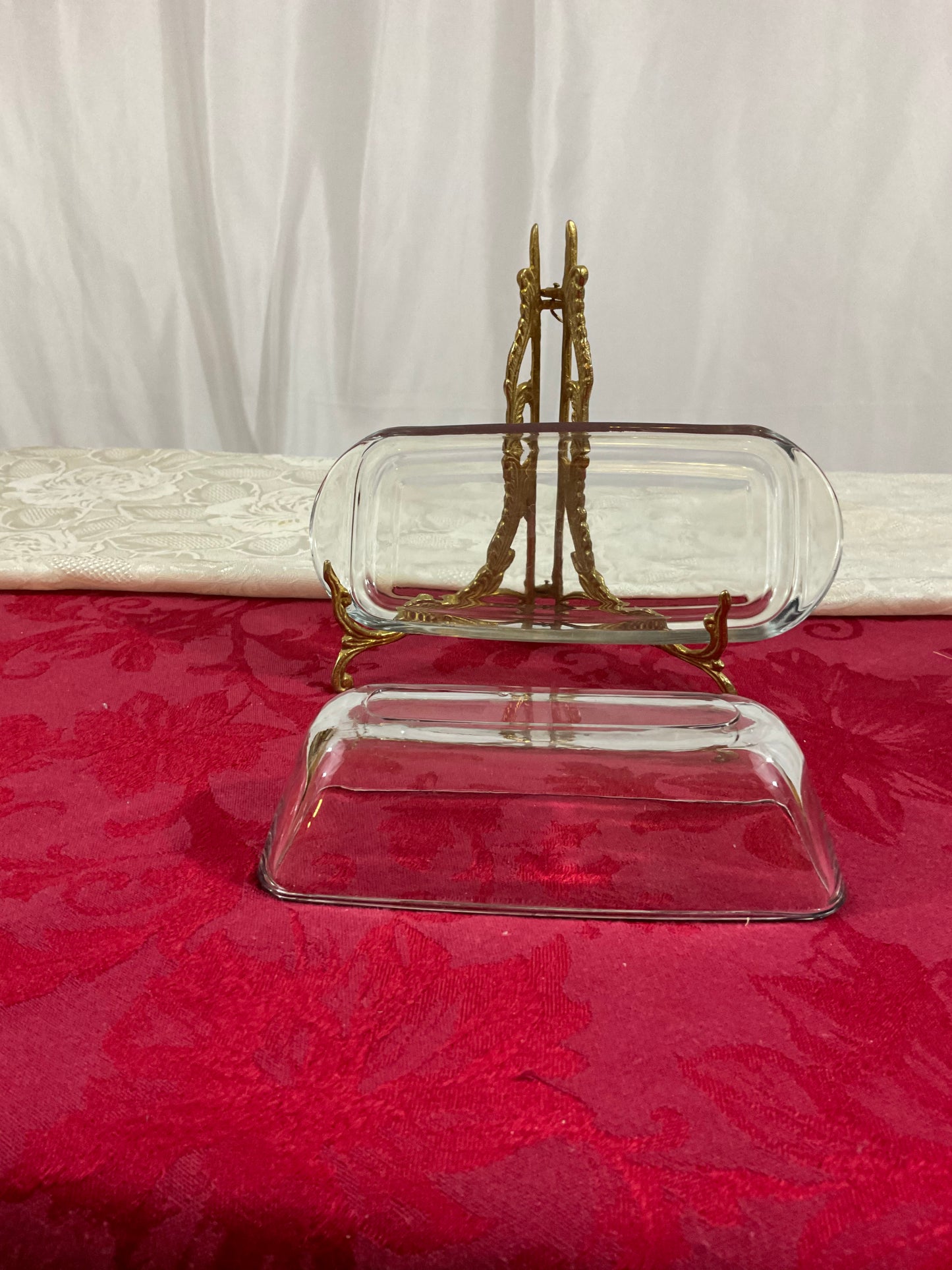 Butter Dish - Clear Glass
