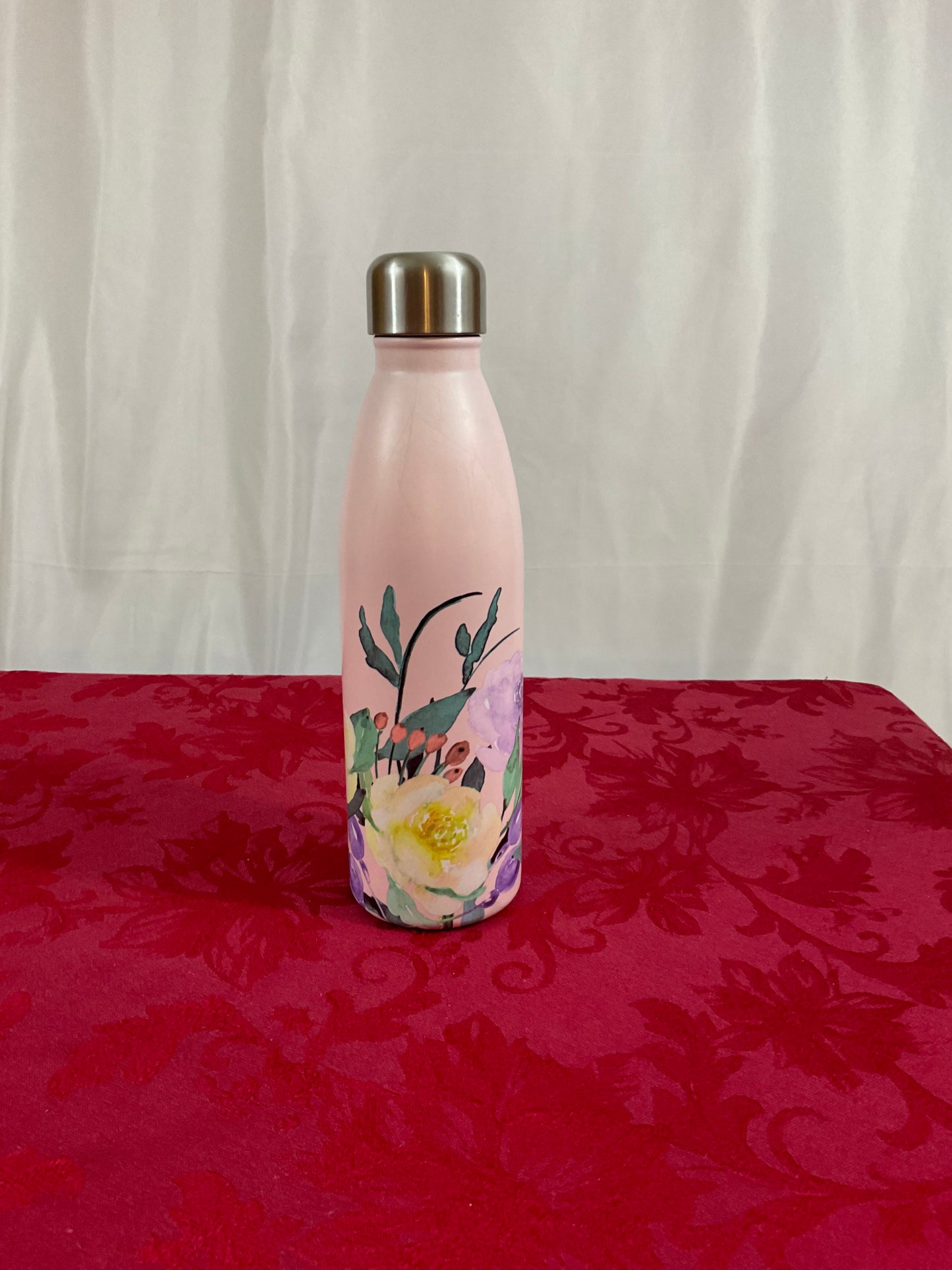 Water Bottle - Pink Floral