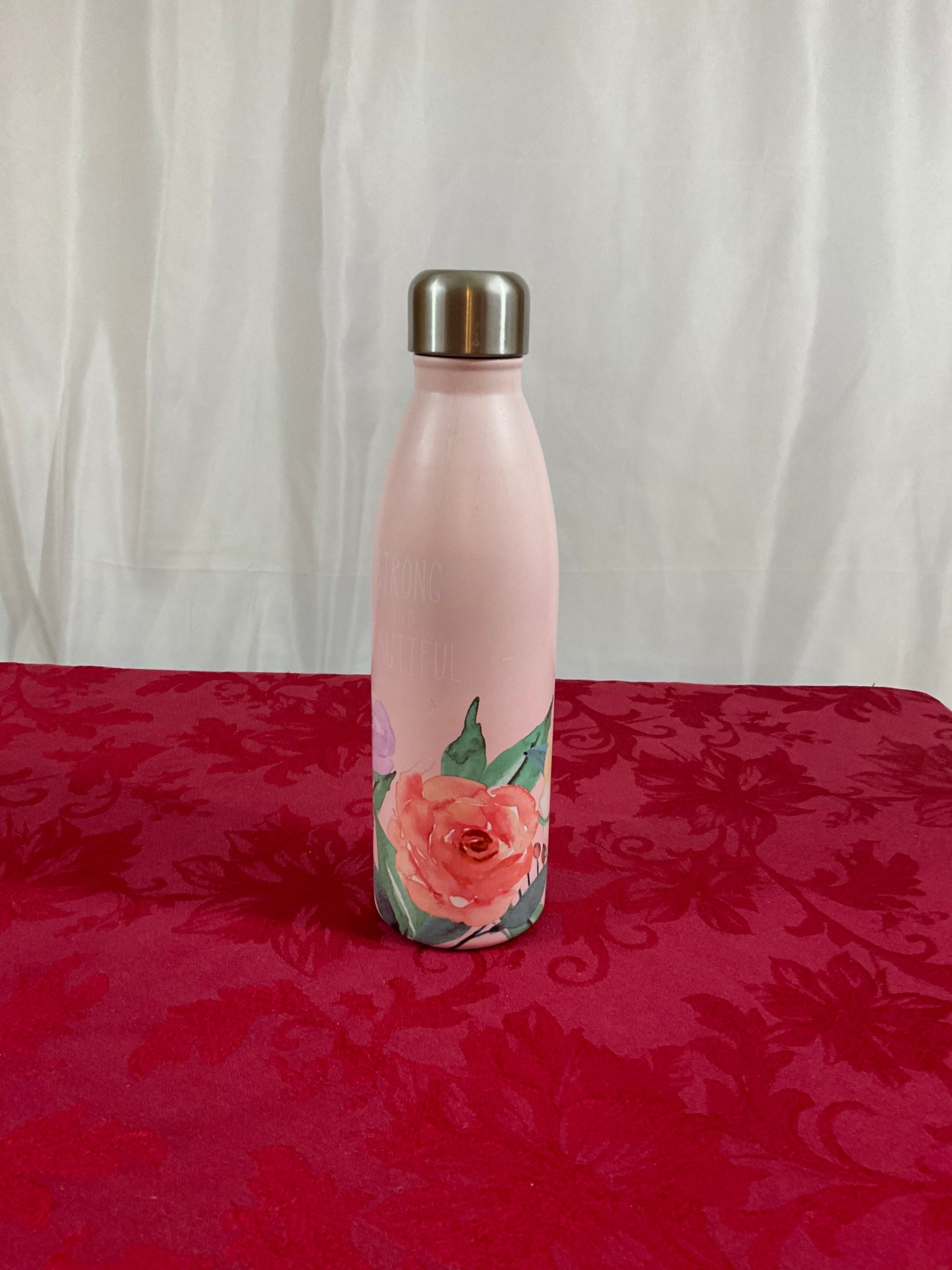 Water Bottle - Pink Floral