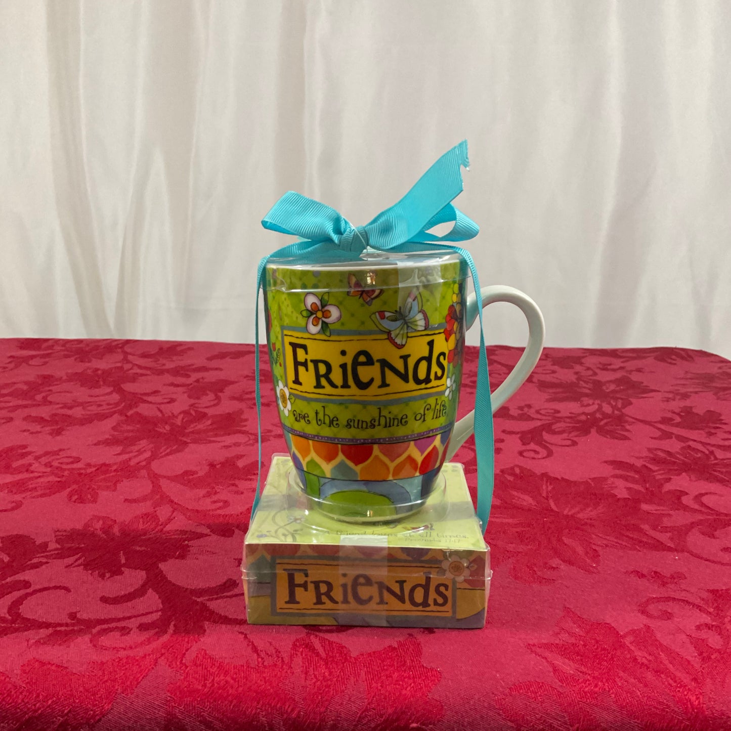 Mug - Coffee/Tea Cup With Matching Notepad - "Friends"