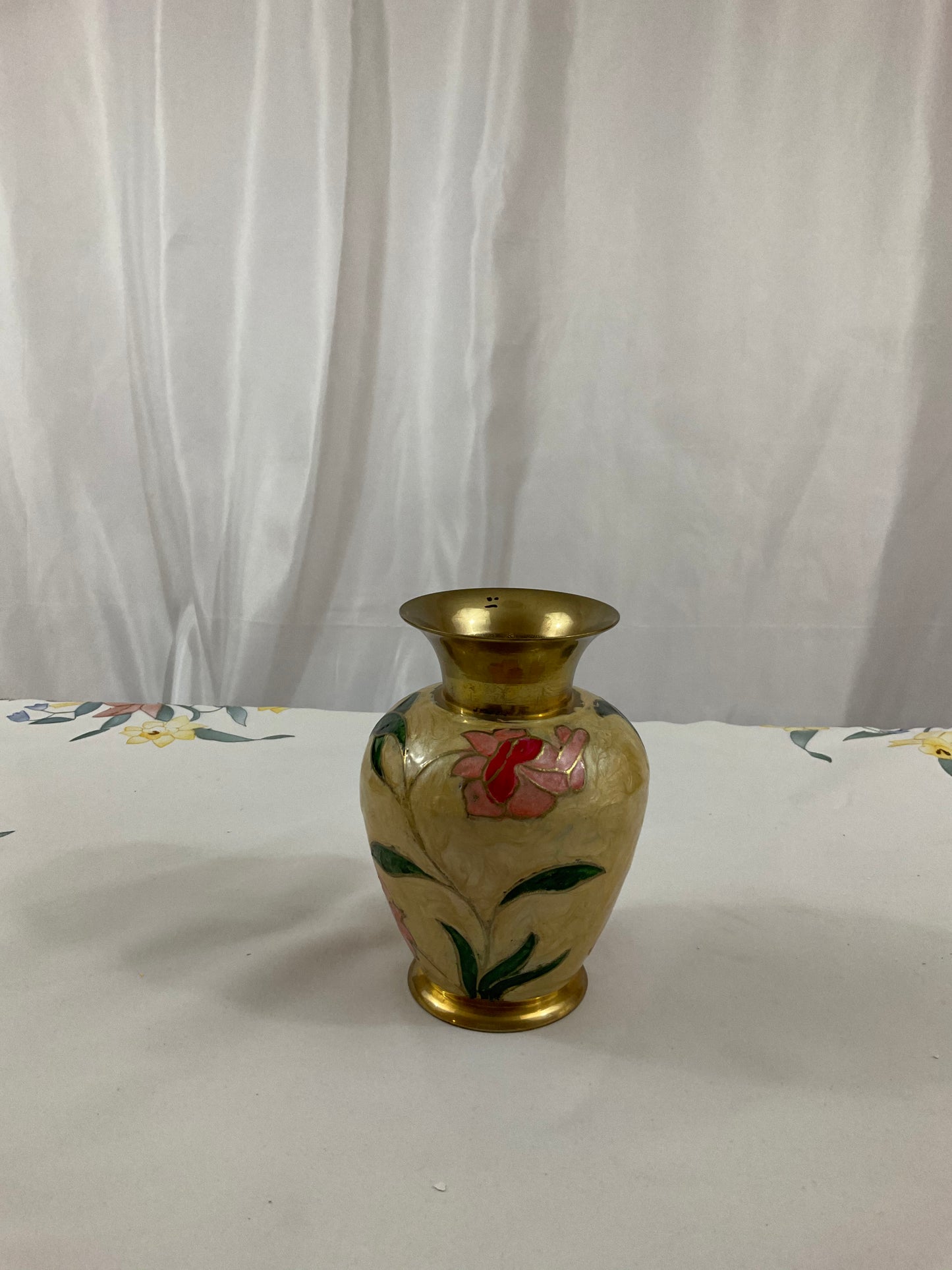 Vase - Brass Floral