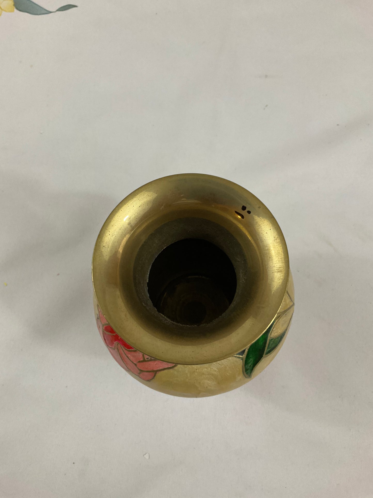 Vase - Brass Floral