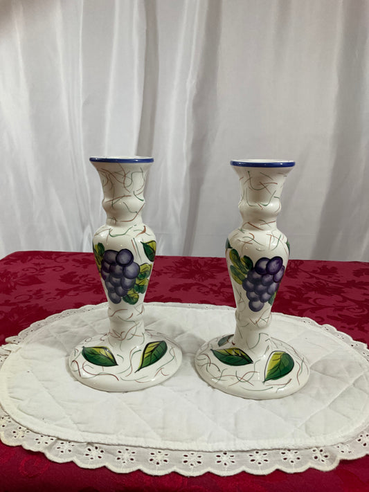 Candlestick Holders - Fruit Design
