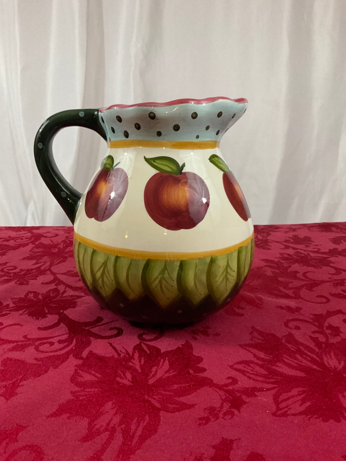 Pitcher - Apples & Dots