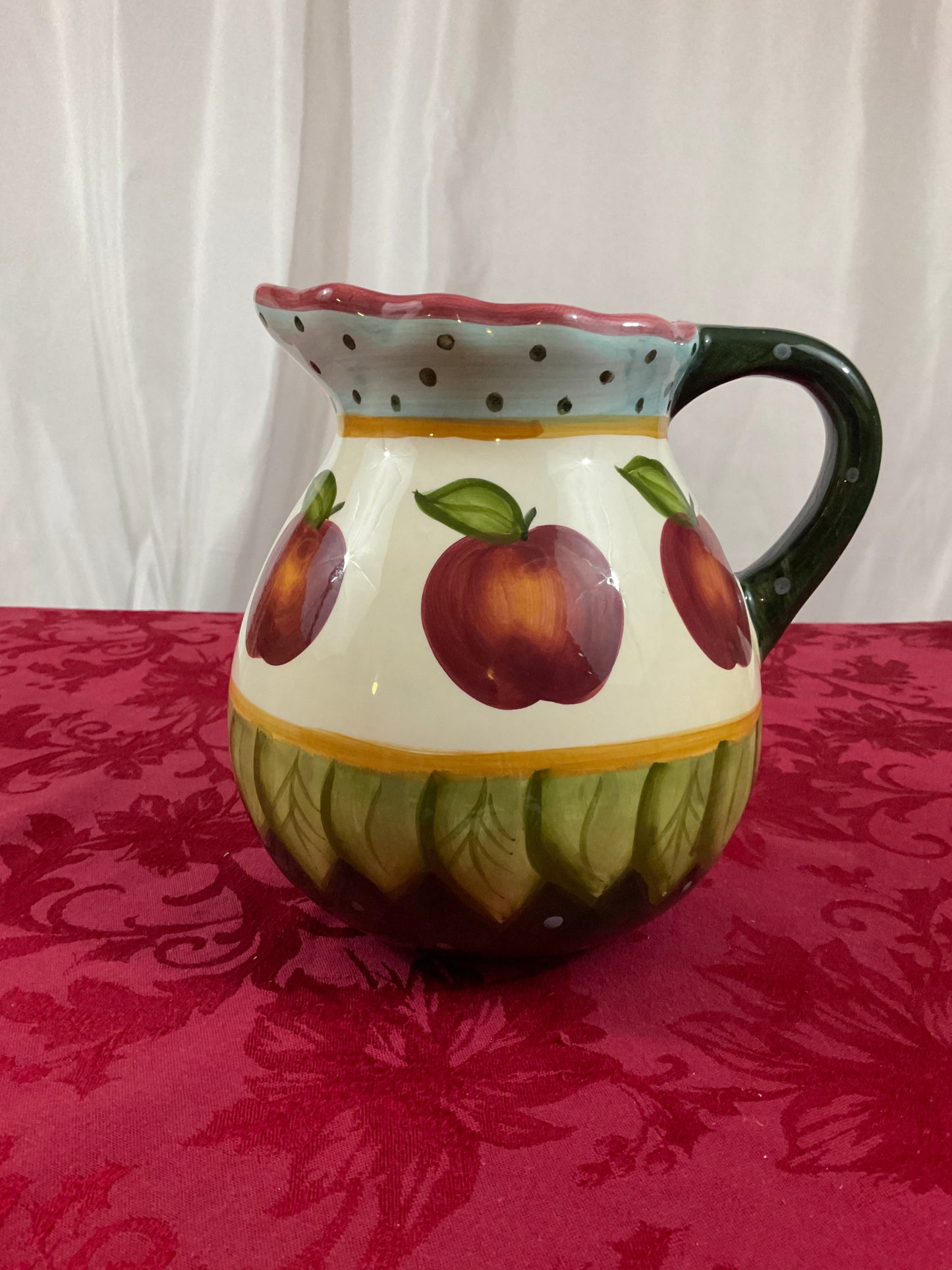 Pitcher - Apples & Dots