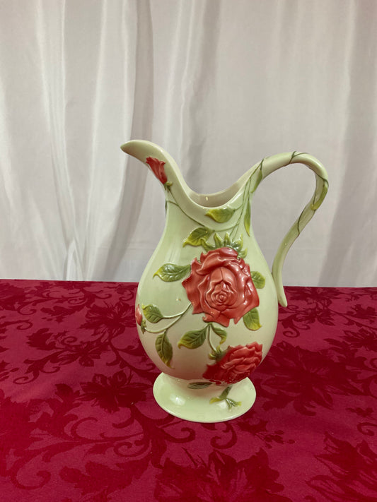Pitcher - Roses & Leaves