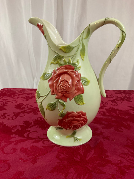 Pitcher - Roses & Leaves