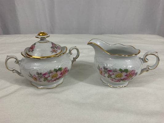 Creamer and Sugar Set - 3-Pc Set -Briar Rose