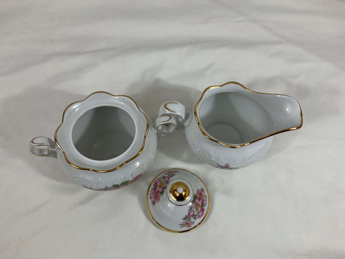 Creamer and Sugar Set - 3-Pc Set -Briar Rose