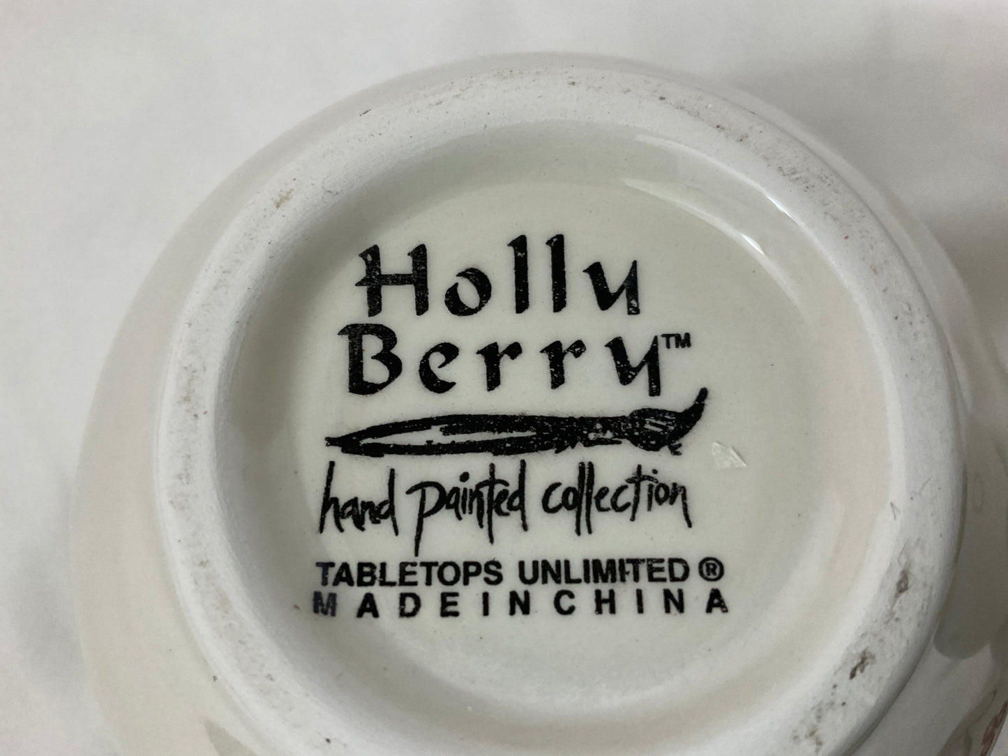 Creamer and Sugar Set- Holly Berry