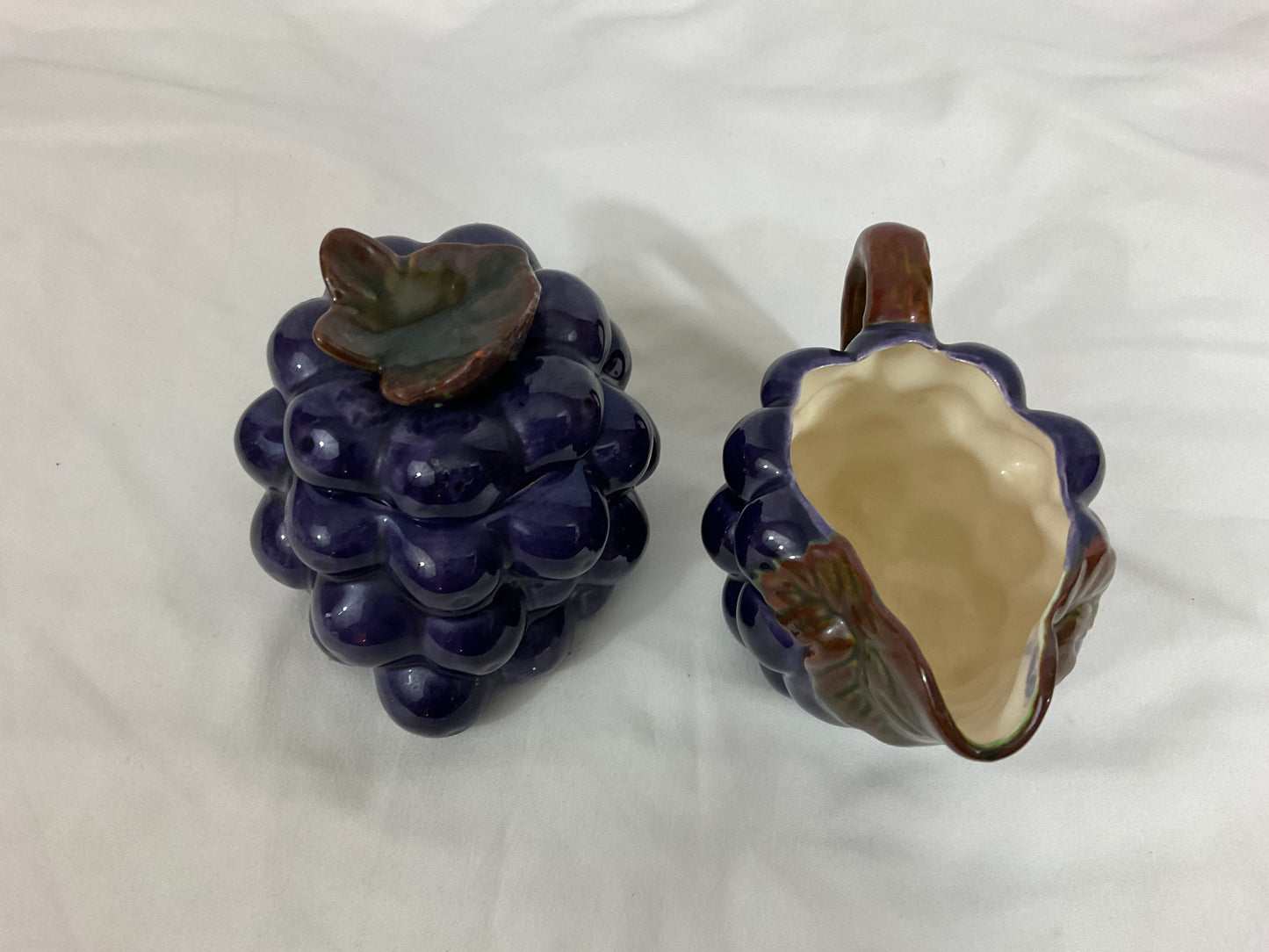 Cream and Sugar Set - Grapes