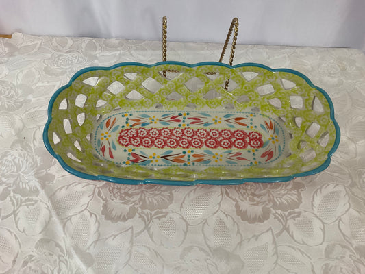 Ceramic Bread Basket - Temp-tations by Tara