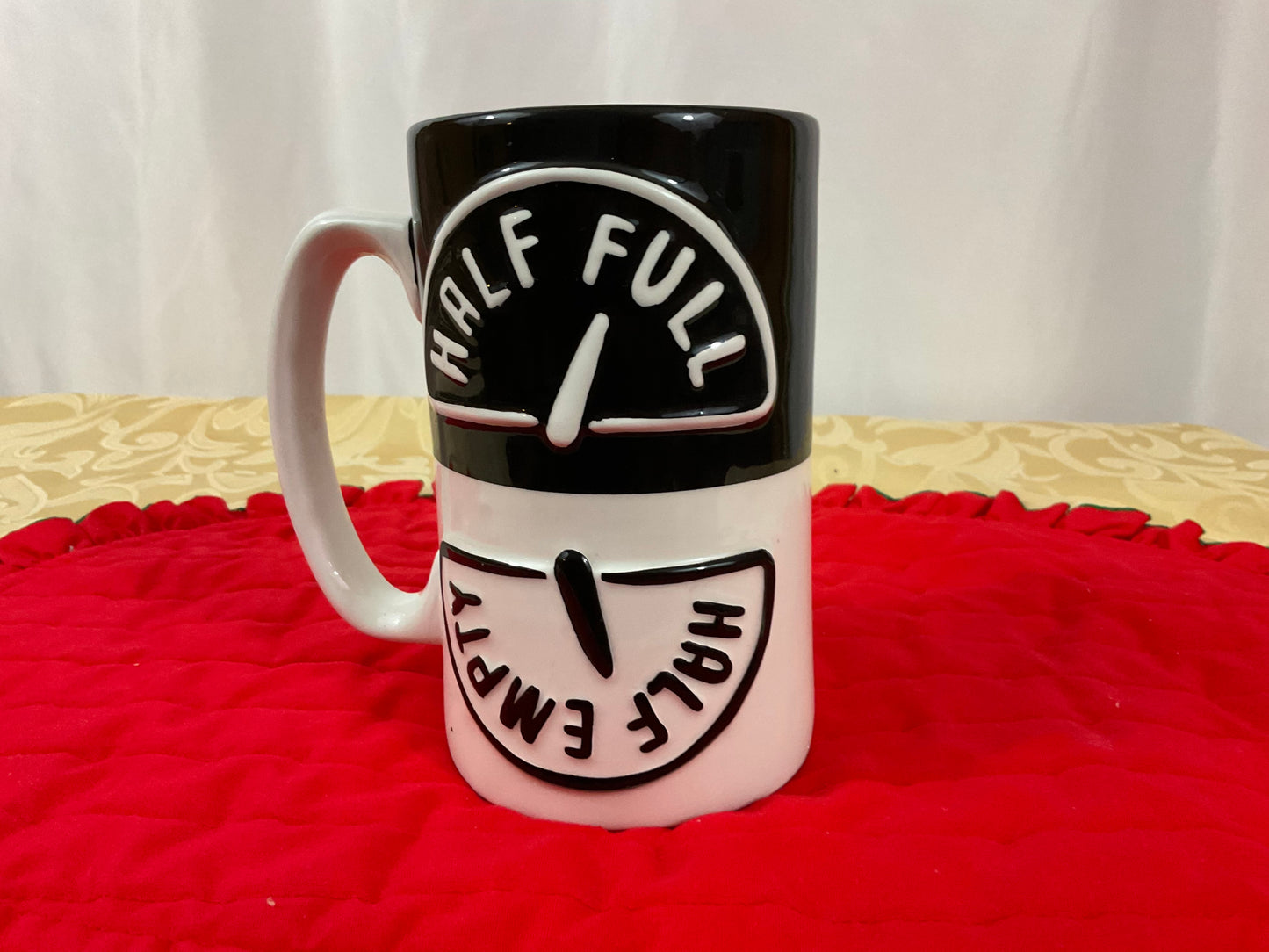 Mug - Half & Half -Black & White HMK Lic.