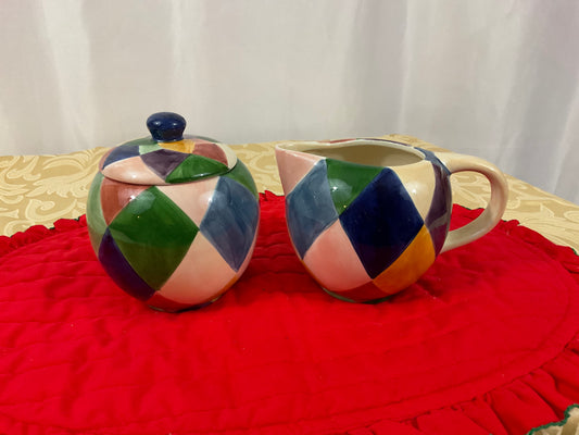 Creamer and Sugar Bowl Set - Carnival