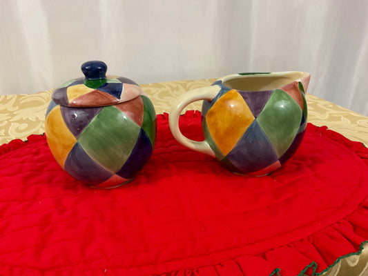 Creamer and Sugar Bowl Set - Carnival
