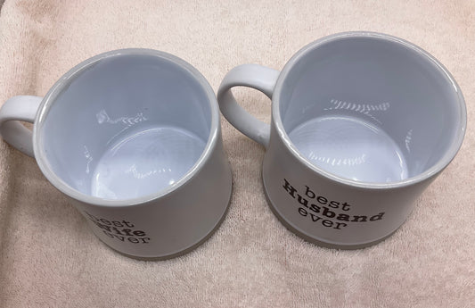 Mugs - "Best Husband, Best Wife Ever"