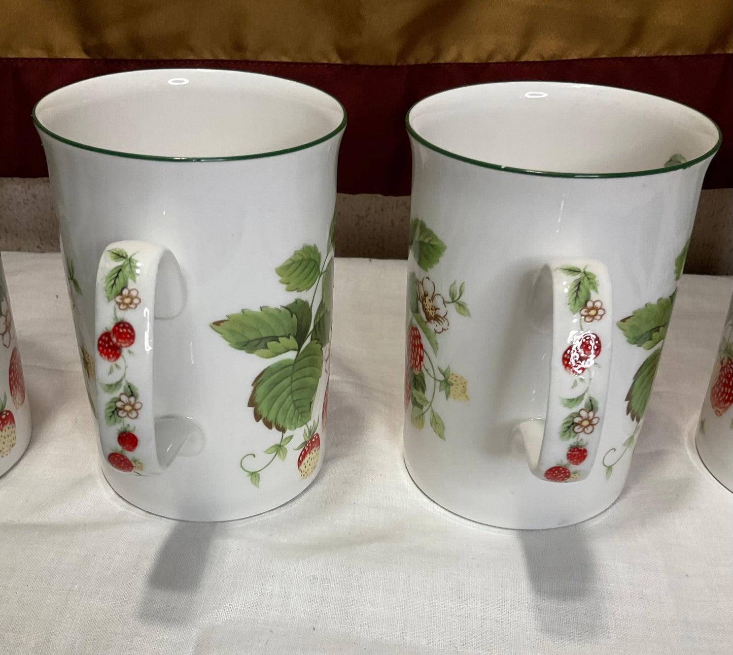 Strawberry Design Teacup Set