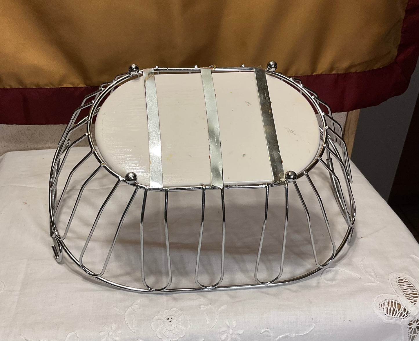 Wire Basket - Strawberry Pattern