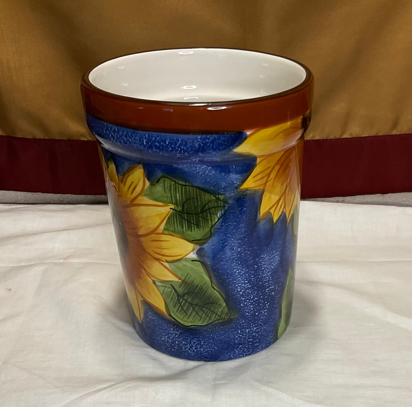 Utensil Holder - Sunflower Design