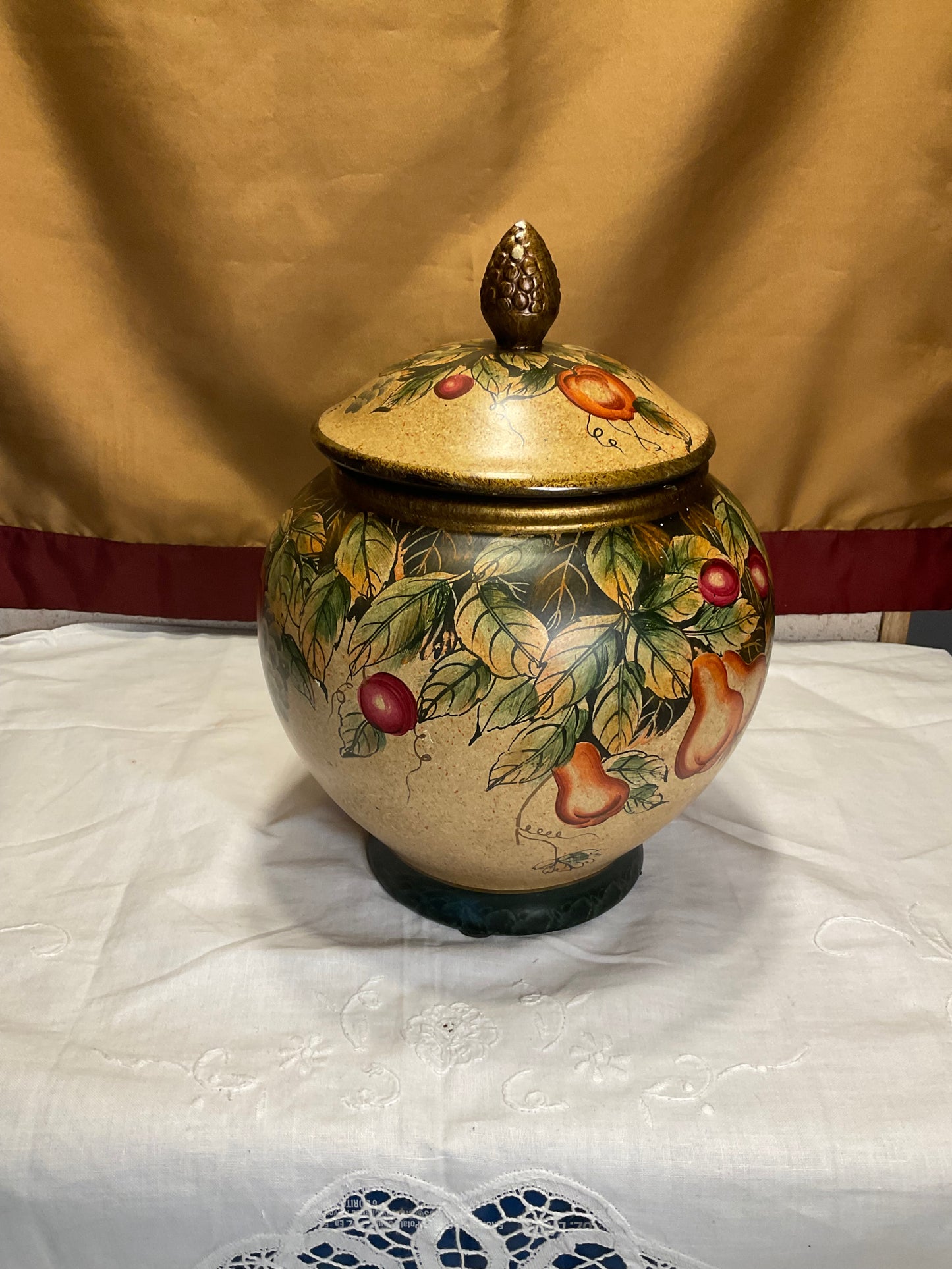 Ginger Jar - Fruit & Floral Pattern