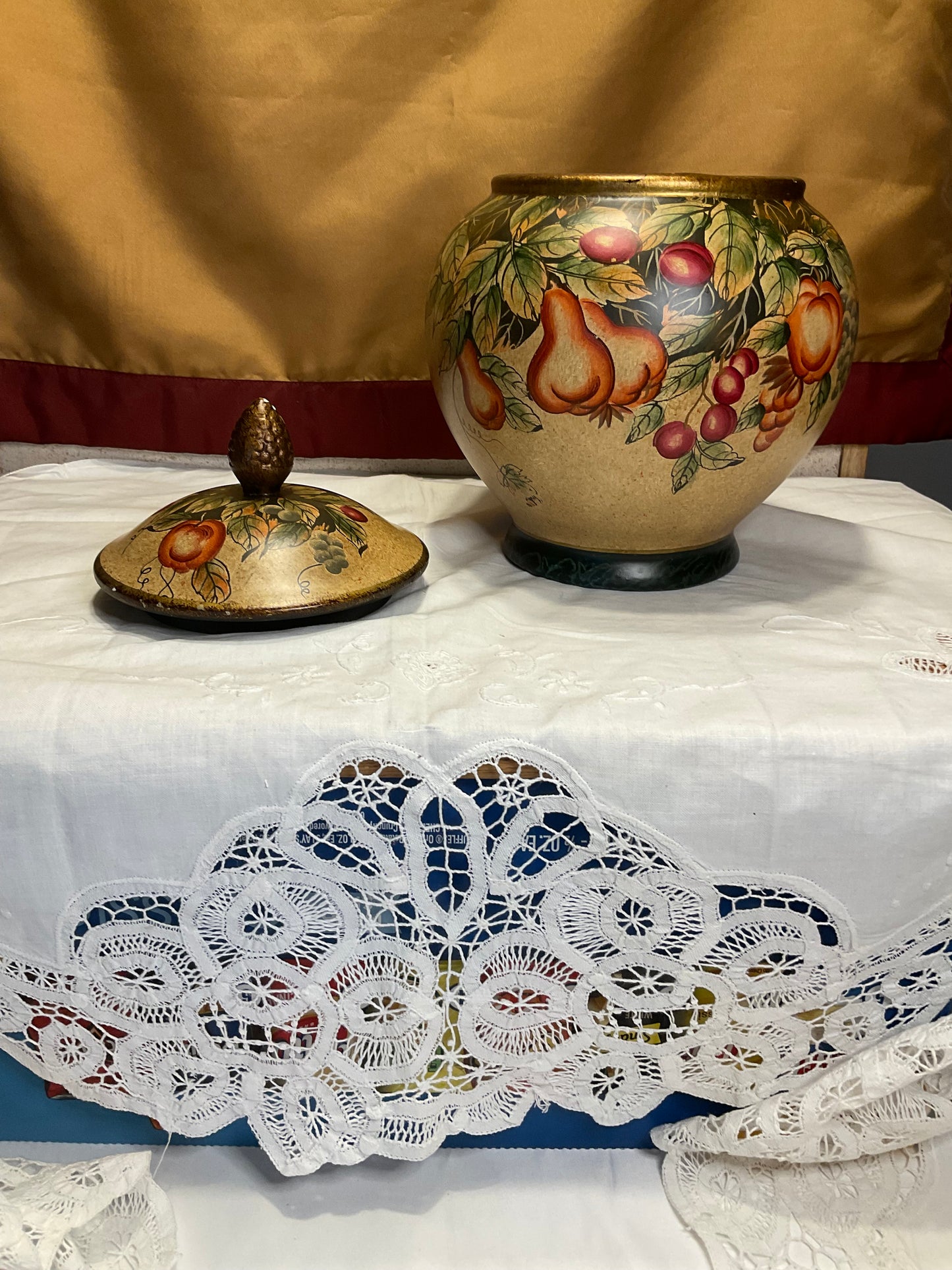 Ginger Jar - Fruit & Floral Pattern