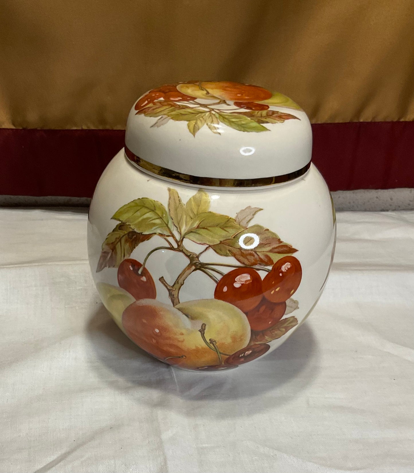 Ginger Jar - Cherries & Fruit Design