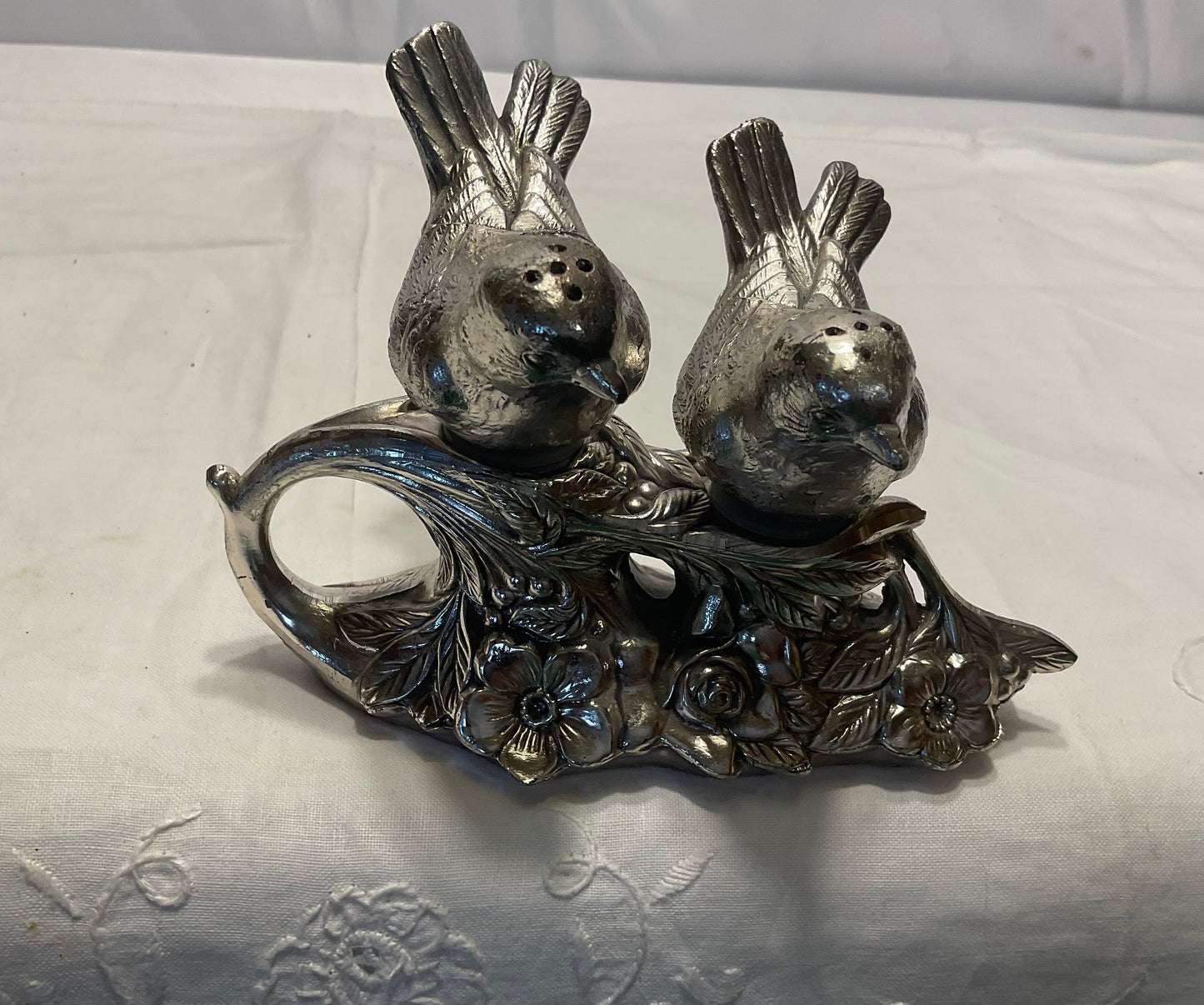 Salt and Pepper Set - Silver Birds