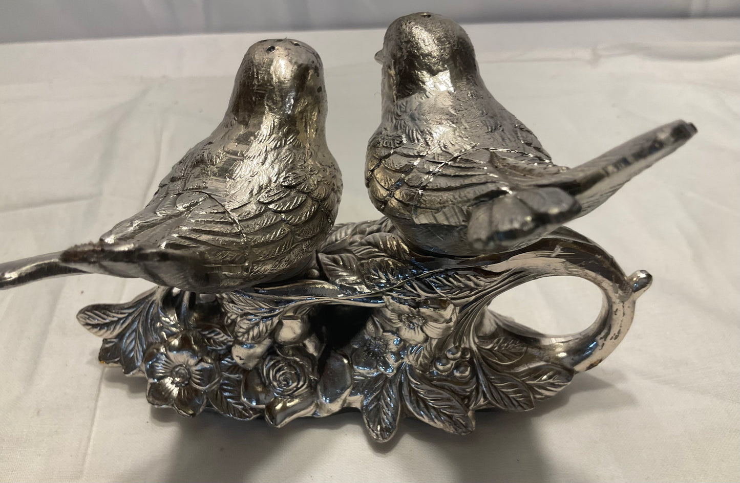 Salt and Pepper Set - Silver Birds