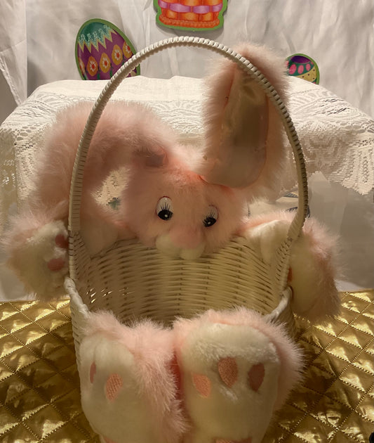 Easter Basket - Pink & White