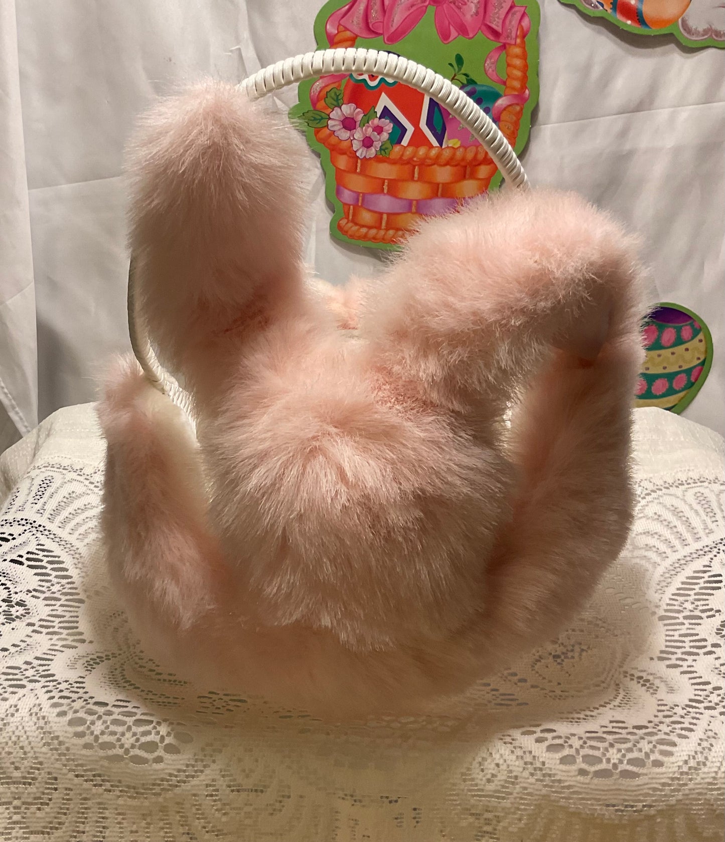 Easter Basket - Pink & White