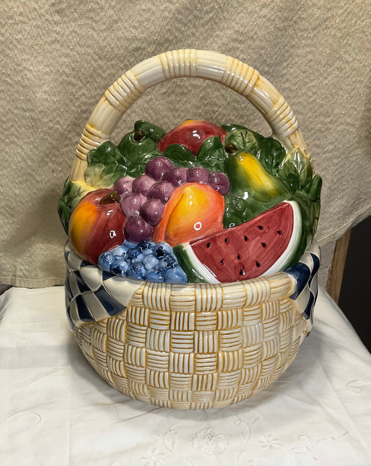 Cookie Jar - Fruit Basket Design