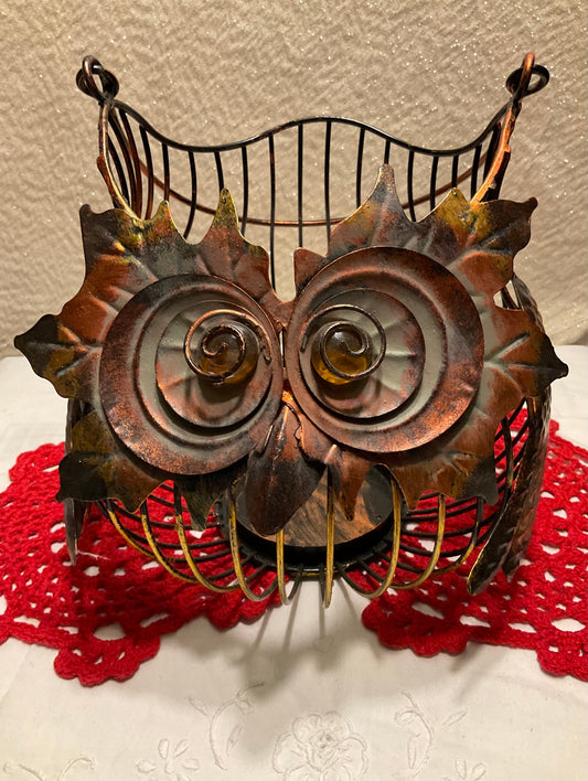 Wire Basket - Owl Design