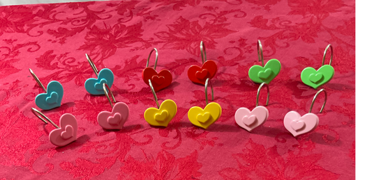 Shower Curtain Rings - Valentine