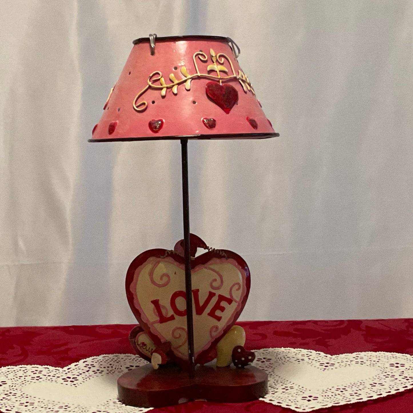 Valentine Votive Candle - "Love" Lamp