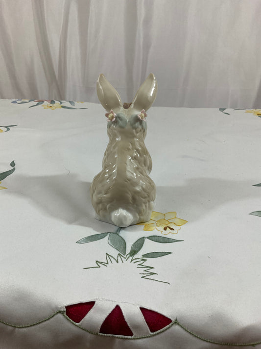 Easter - Ceramic Bunny With Flowers