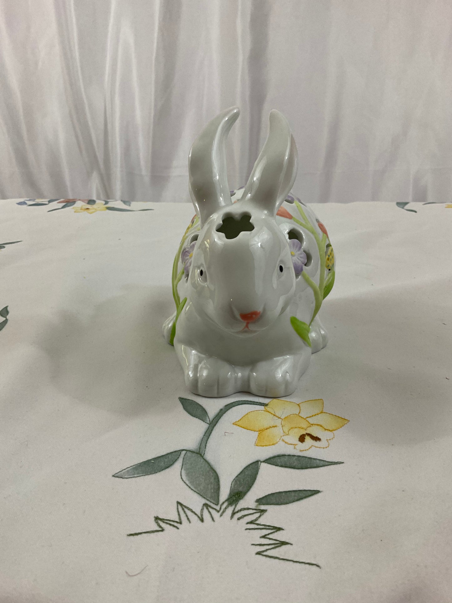 Easter - Ceramic Rabbit With Cut-Out Design