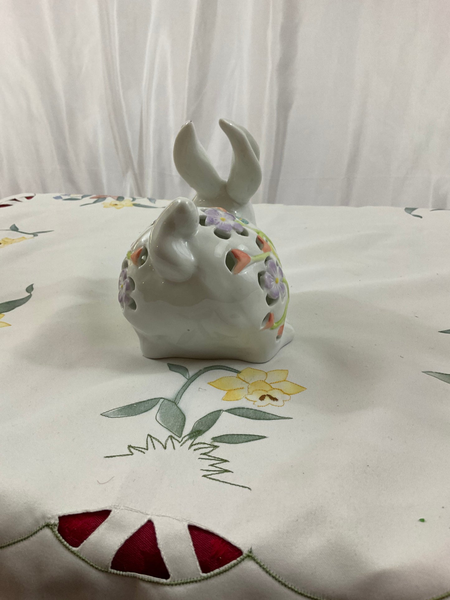 Easter - Ceramic Rabbit With Cut-Out Design